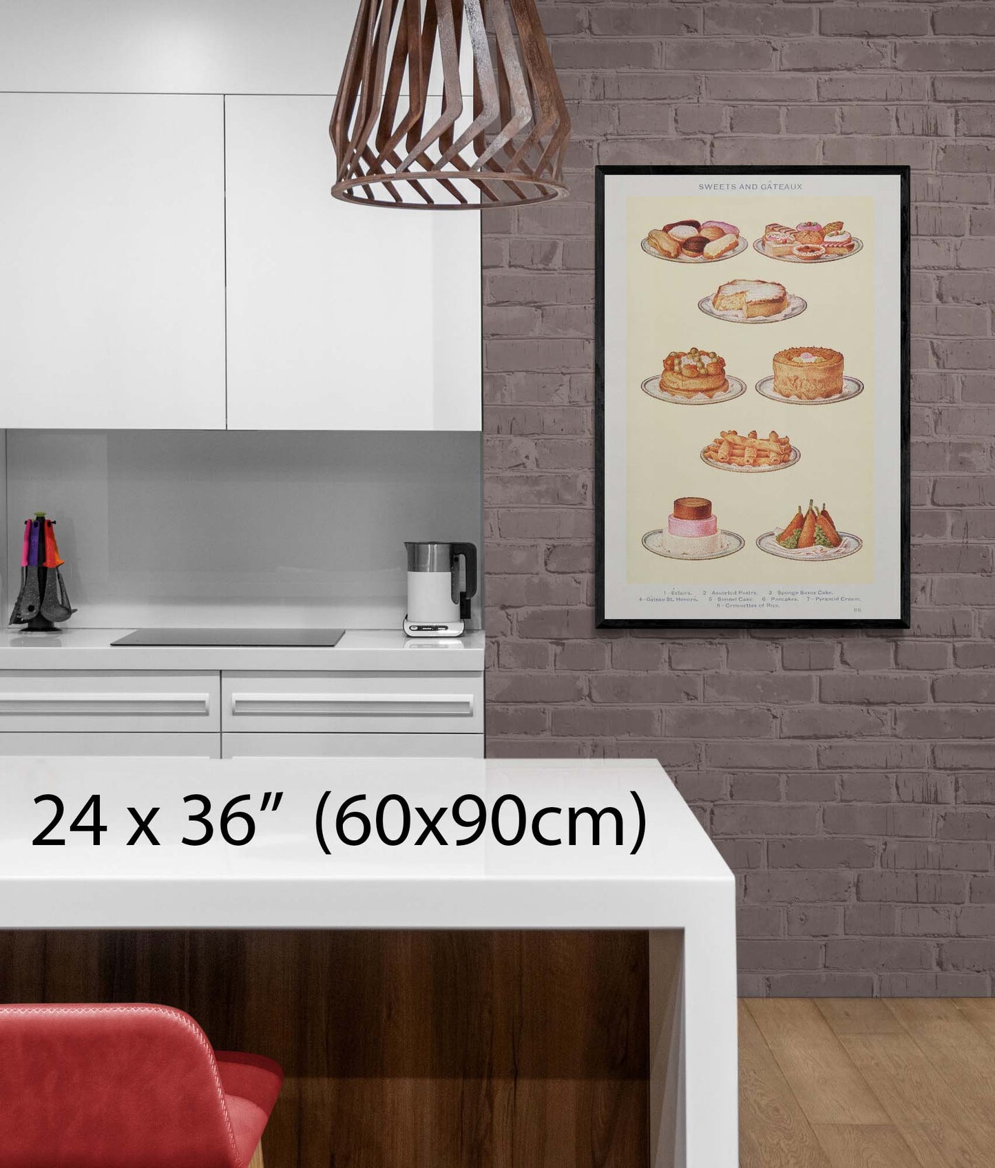 "Mrs Beeton's Sweets and Gateaux" on Framed Prints, Canvas, Framed Canvas, Acrylic or Print-only