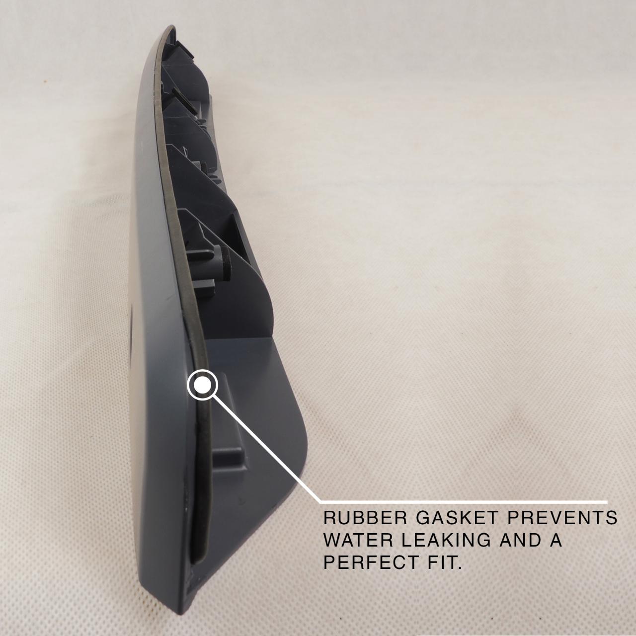 For VW T5/T5.1 Transporter Barn Door Number Plate Unit – Deep Black Painted Trim, Ready to Fit – Van-X