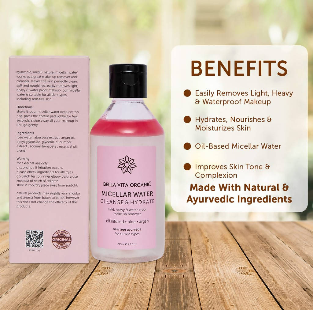 Bella Vita Organic Micellar Water Cleanse & Hydrate
