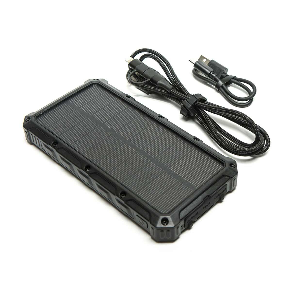 Wolf Outdoors SPB-16 Solar Power Bank with Case and 3in1 Lead WOLF-WFPT009