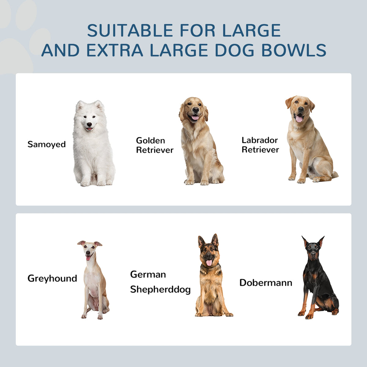 PawHut Raised Dog Bowls with Slow Feeder Mat & Semi-Auto Dispenser Function