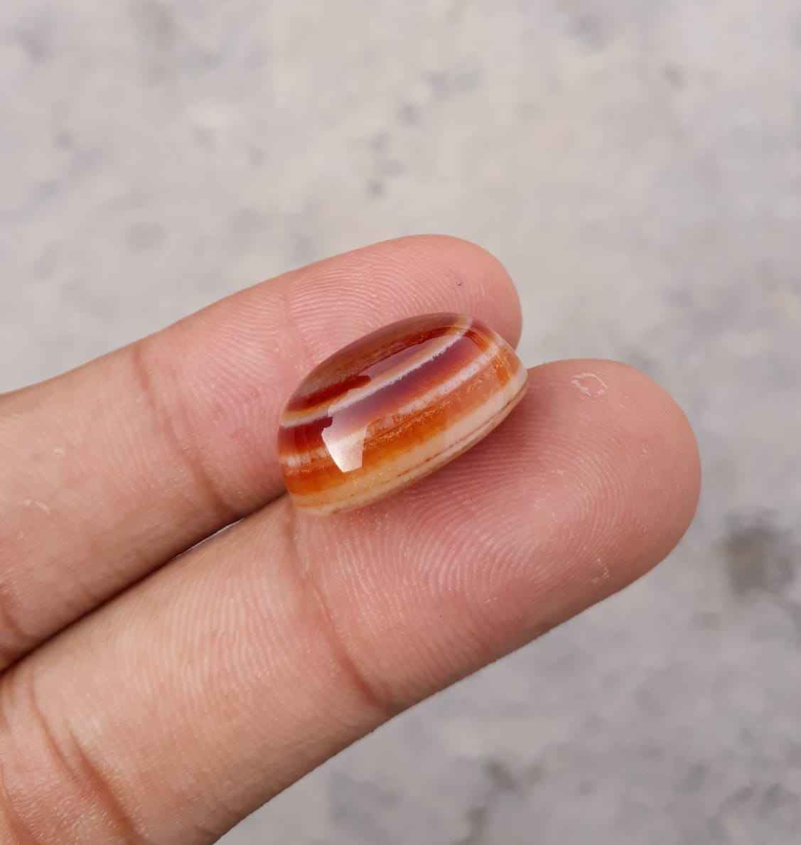 38.5ct Natural Eye Agate - Aqeeq -Dimension 23x18x12mm