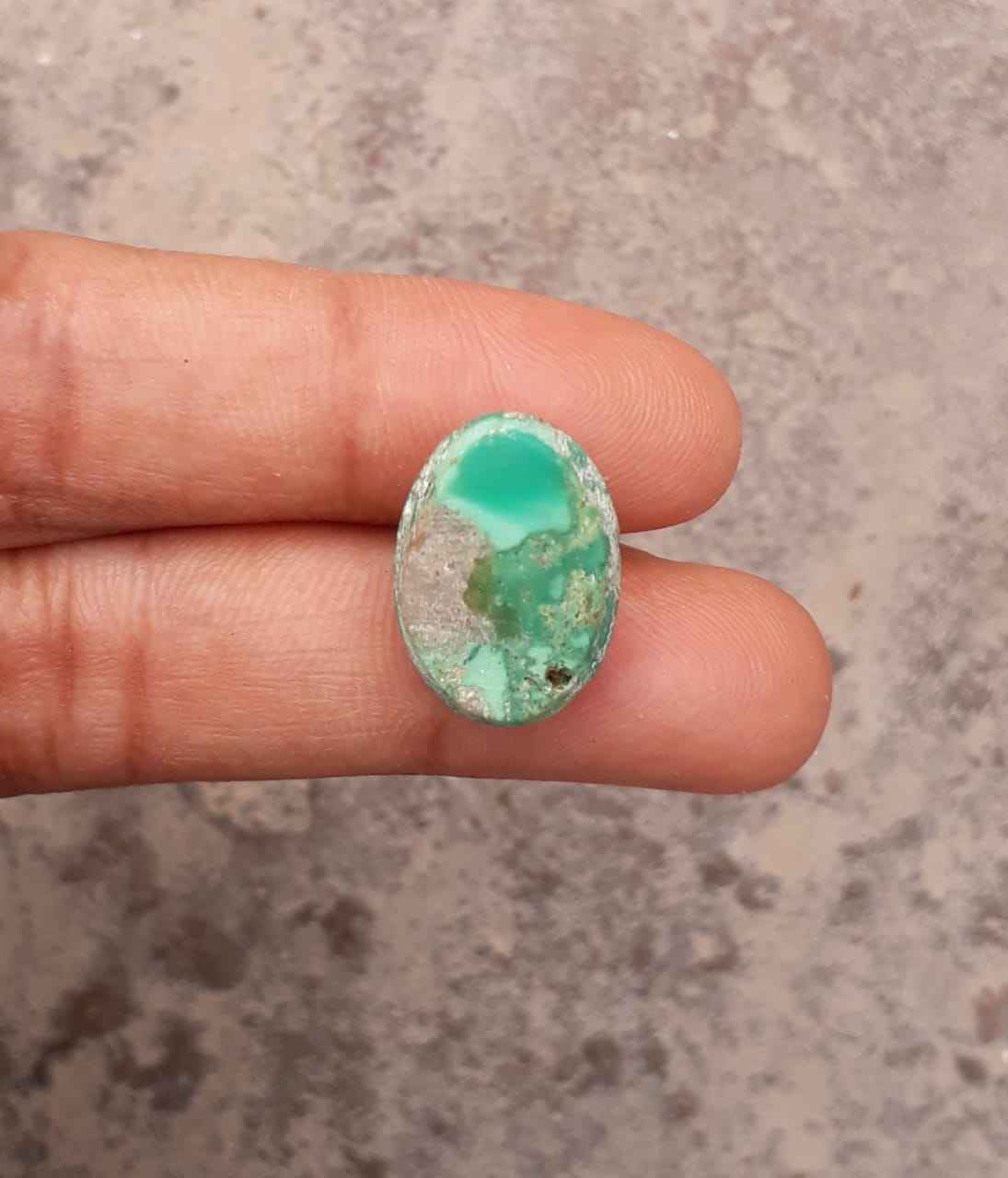 11.5ct Natural Variscite Cabochon - Dimensions  19x13.5mm