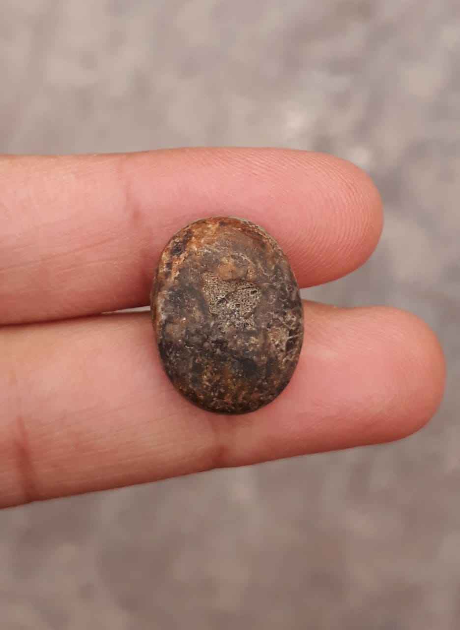 7.6ct Natural Turquoise, Green Matrix Turquoise, Oval Shape, Real Firoza Stone,Dimensions -18x14 mm