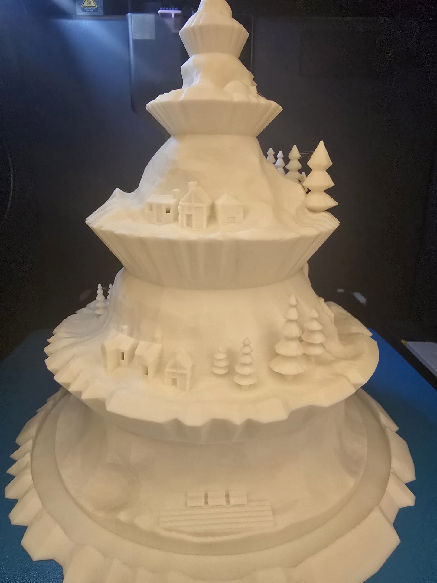 Woodland Winter Ornament β Mountain Scene Christmas Decoration