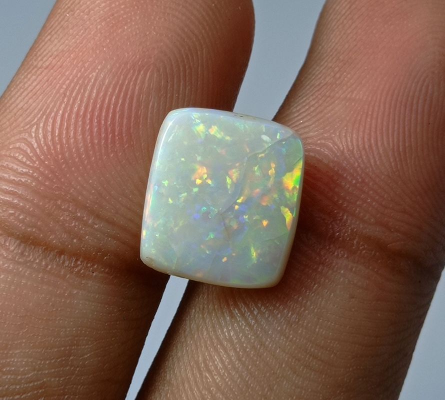 4.1ct Opal for Sale - Natural Lighting Ridge Australian Opal - October Birthstone - 13x12mm
