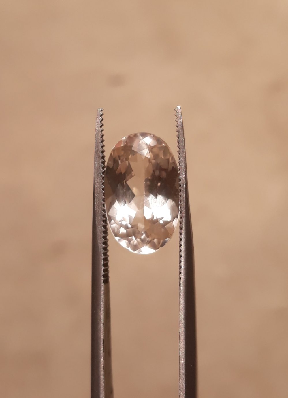 7ct Topaz - Whie Topaz Faceted Gemstone - Novemeber Birthstone - White Pukhraj - 14.5x9.1mm