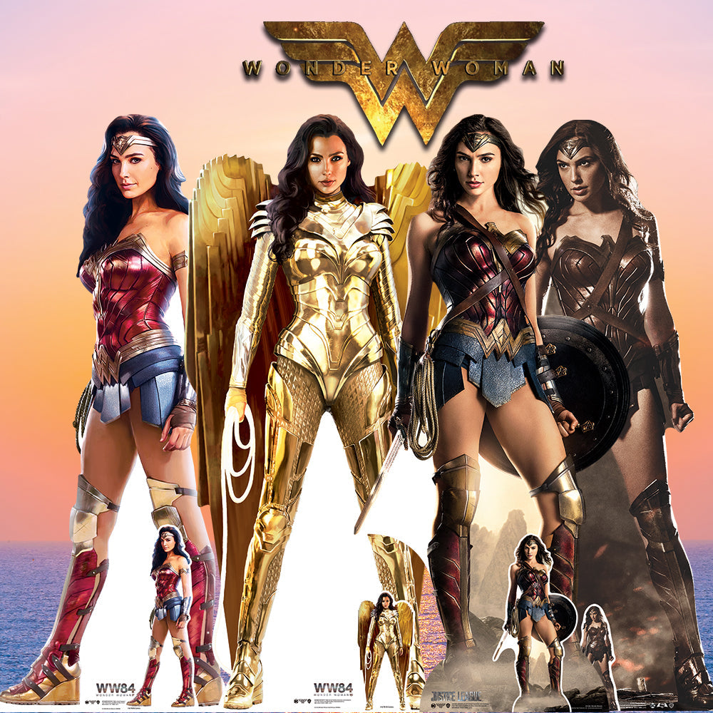 SC1646 Wonder Woman Justice League Shield Cardboard Cutout Height 187cm