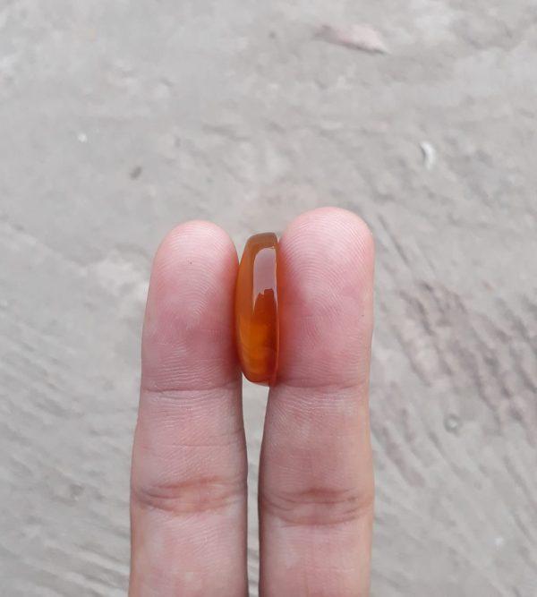 26ct Carnelian Stone- Natural Carnelian Gemstone- Orange carnelian-Purtagal Yamani - 25x20mm