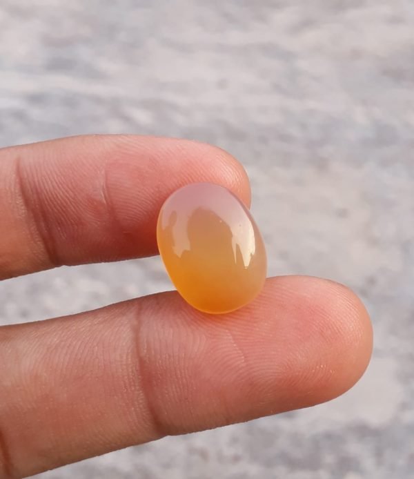 11.2ct Natural Yellow Carnelian Gemstone -  16x12mm