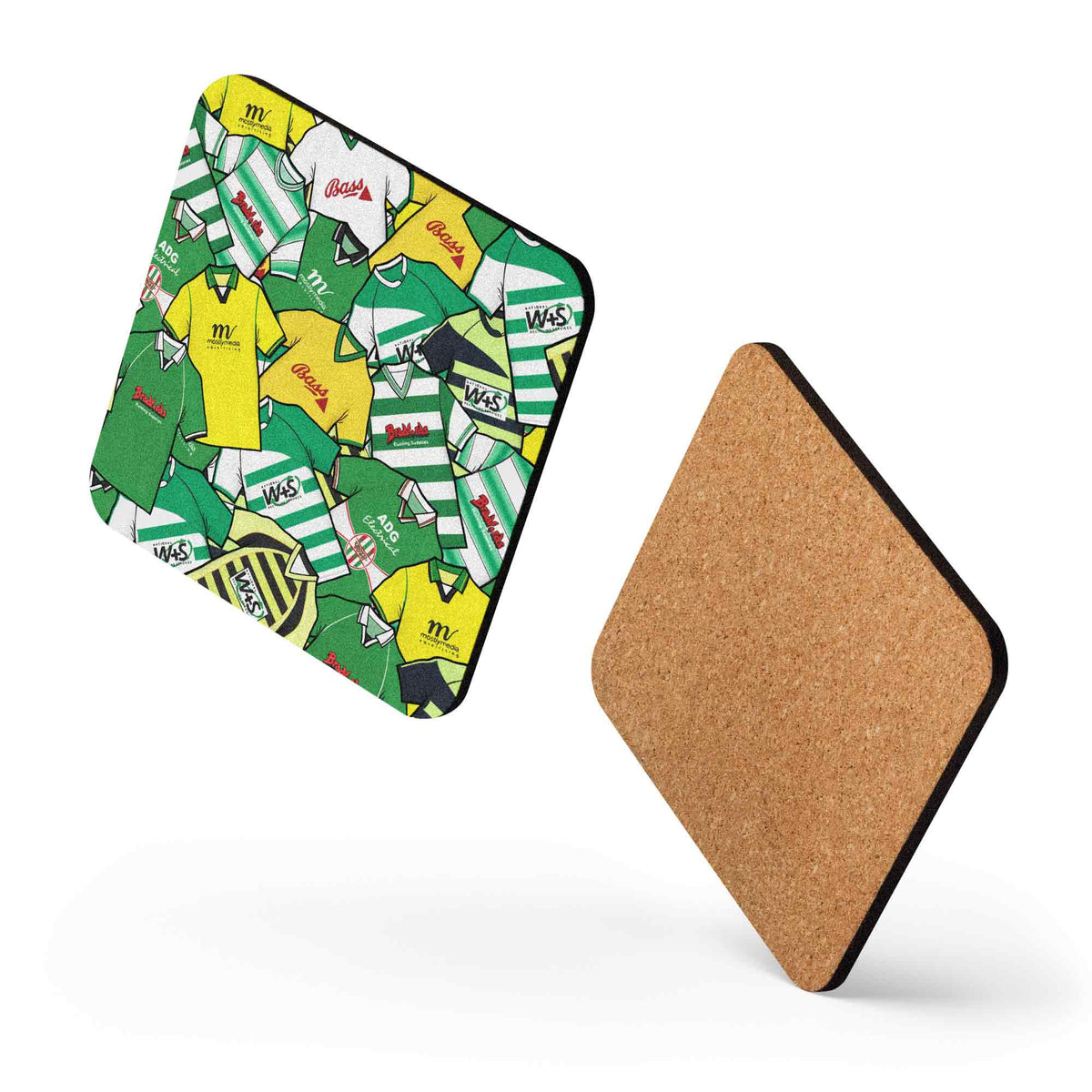 Yeovil Collage Of Retro Shirts Football Coaster