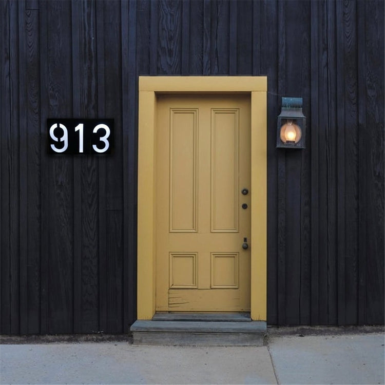 0.36W Solar Powered Wall Mount 6 LEDs Lighting Doorplate Lamp House Number Porch Lights with Solar Pannel(0)
