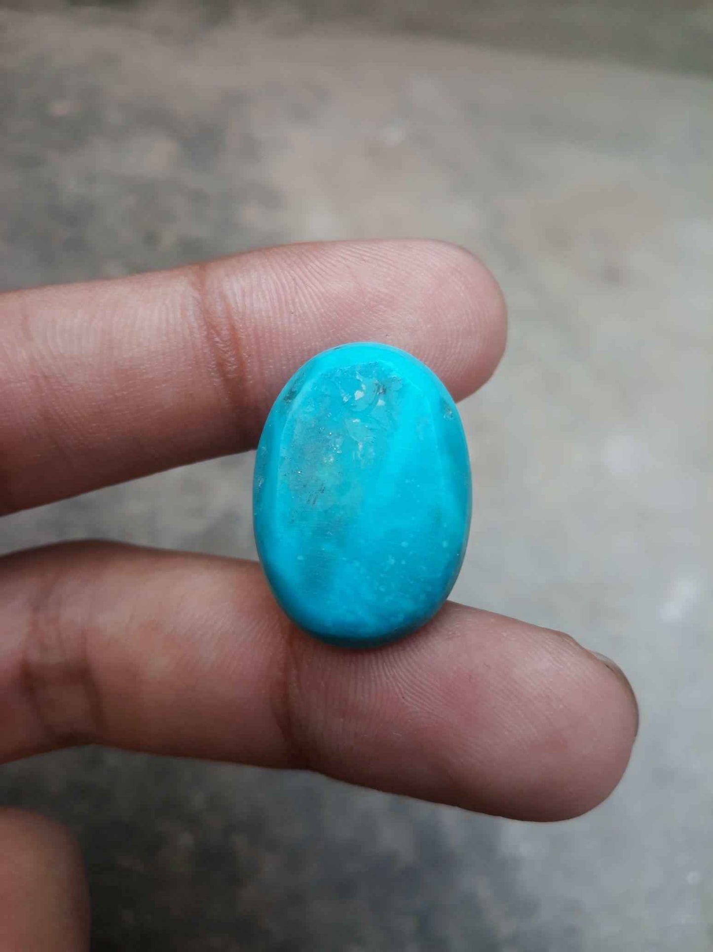 Natural Certified Turquoise - BlueTurquoise - 26ct-25x17mm