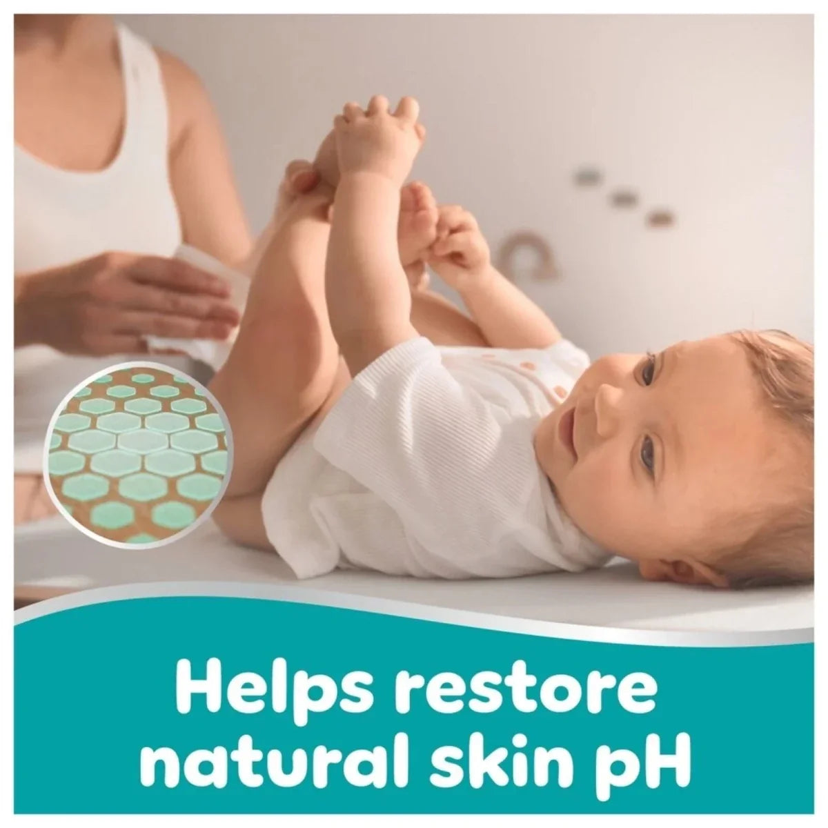 Pampers 99% Water Plastic Free Baby Wipes 4x60 pcs