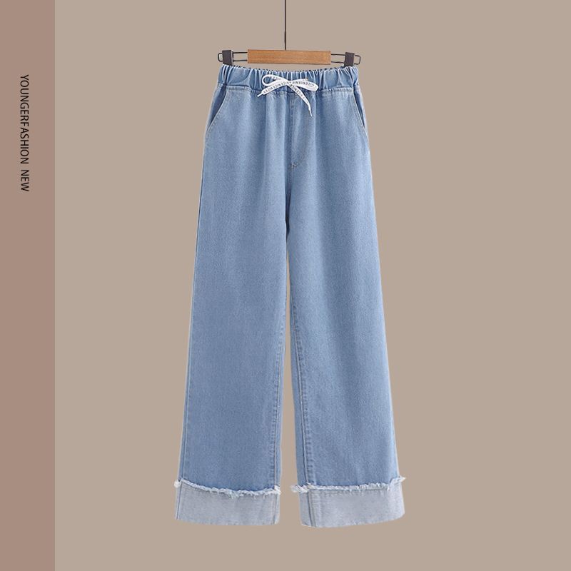 Spring Women's Clothing Student Hoodie Set Preppy-style Straight-leg Pants