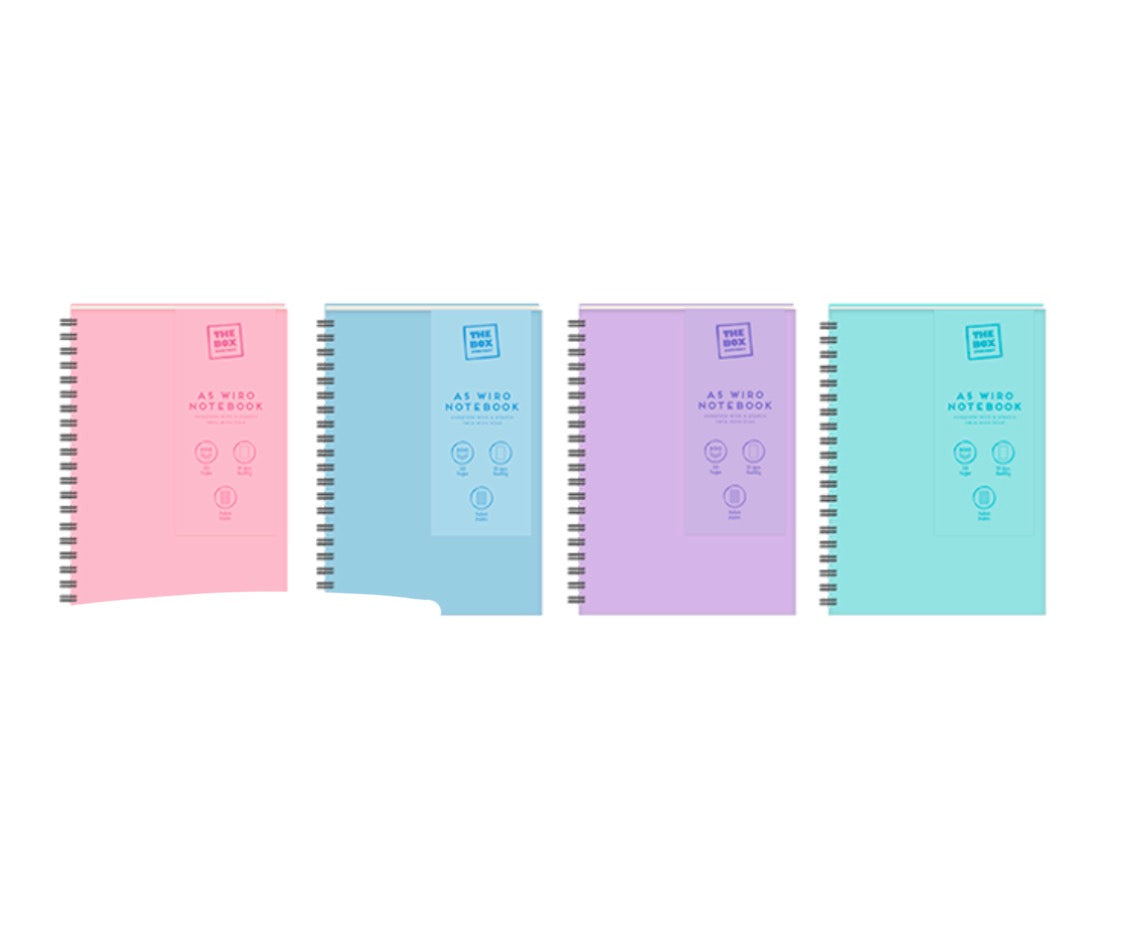 A5 wiro pastel notebook