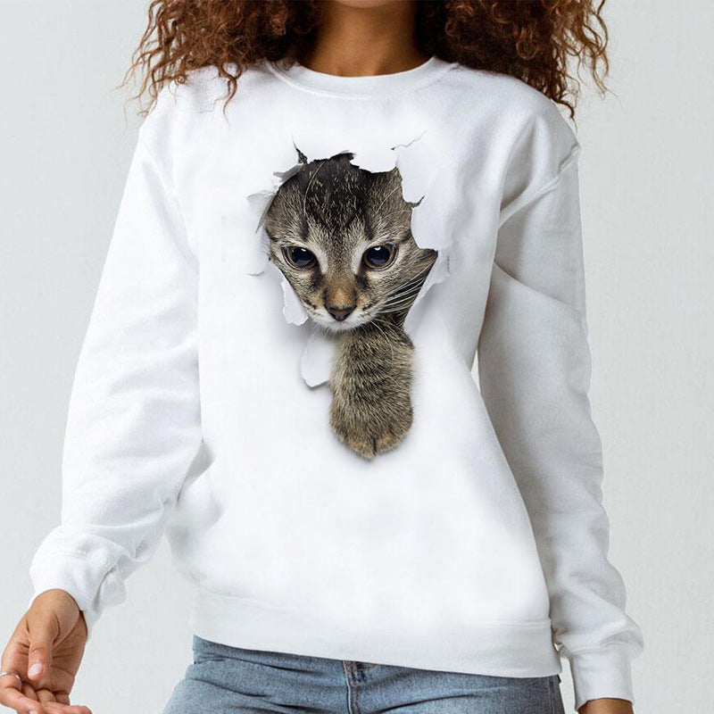 Autumn New Children's Casual Round Neck Pullover Wool Blend