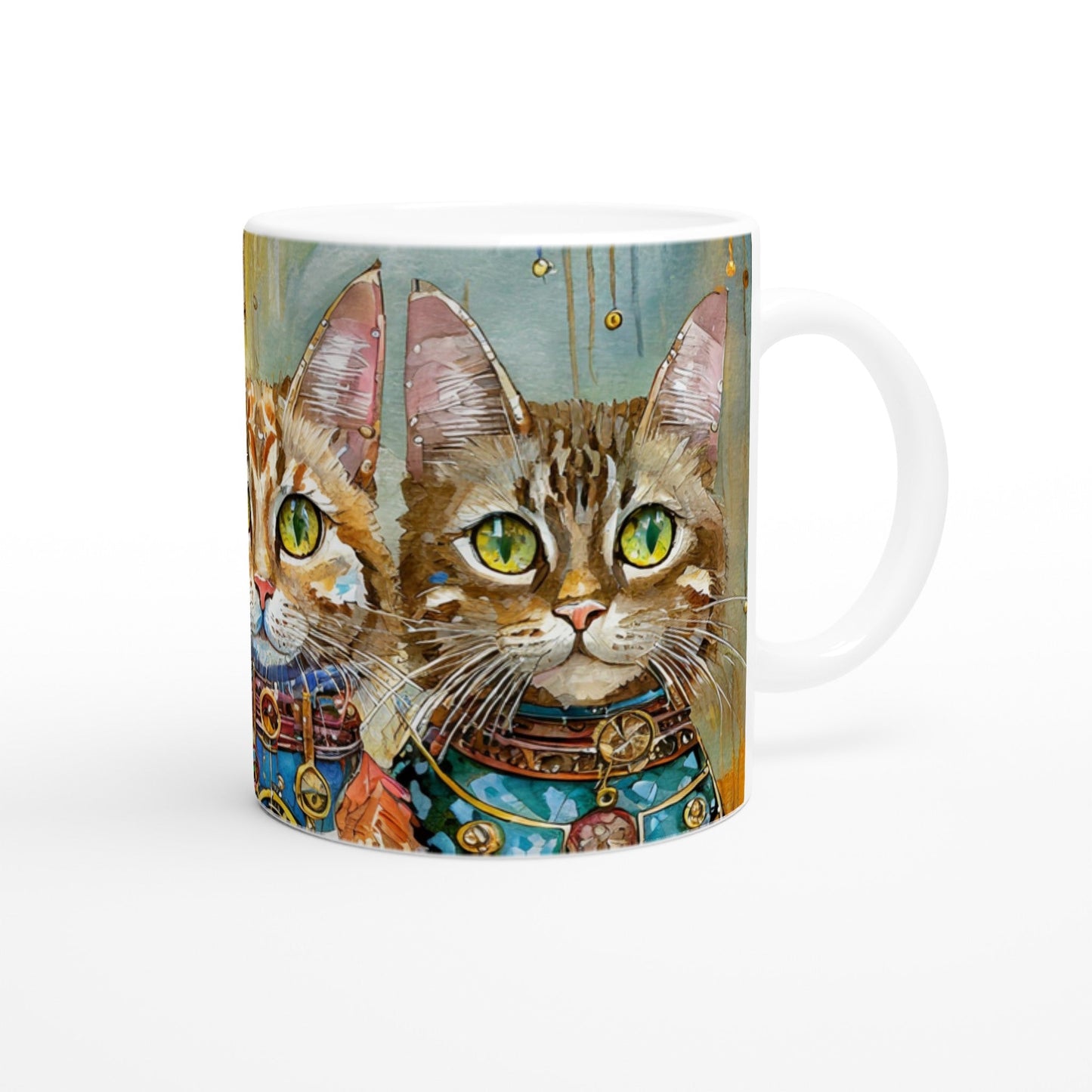 ๐พ Cat Lovers Ceramic Mug โ Glossy 11oz Coffee & Tea Cup