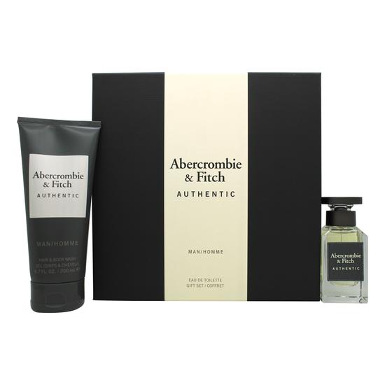Abercrombie & Fitch Authentic Man Gift Set 100ml EDT + 200ml Hair & Body Wash + 15ml EDT
