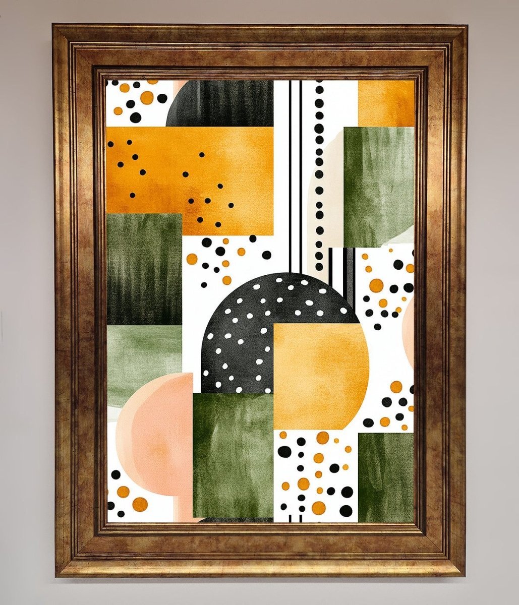 Abstract Shapes Colours Framed Wall Art