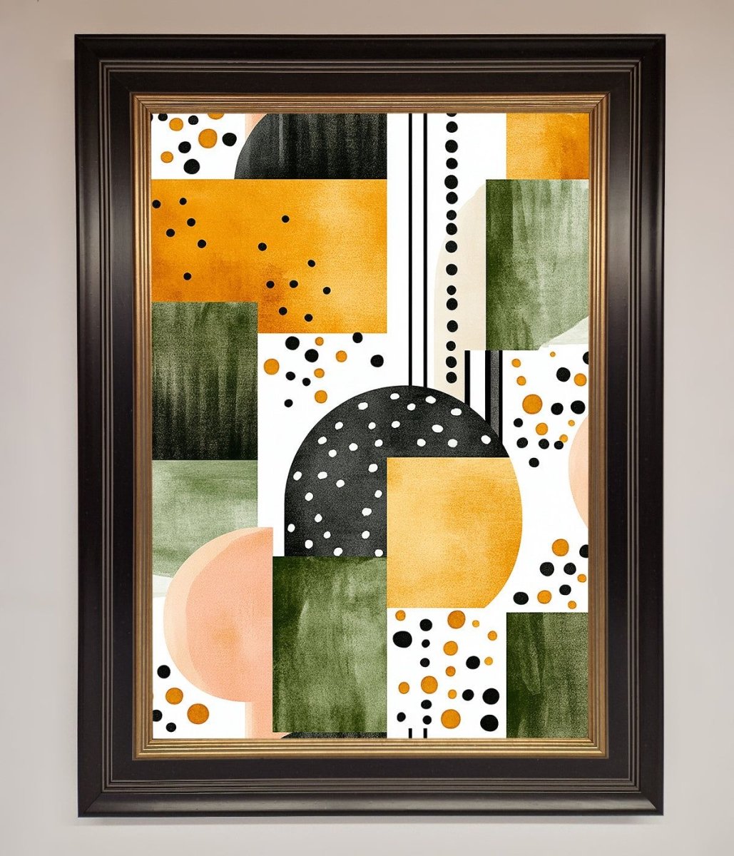 Abstract Shapes Colours Framed Wall Art