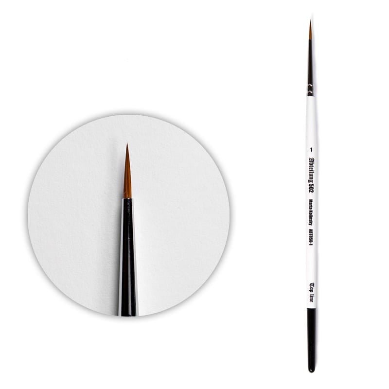 Abteilung 502 TOP LINE Kolinsky Sable Brush 1 (ABT850-1)