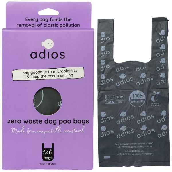 Adios Plastic Large Handle Bag Loose 120pcs