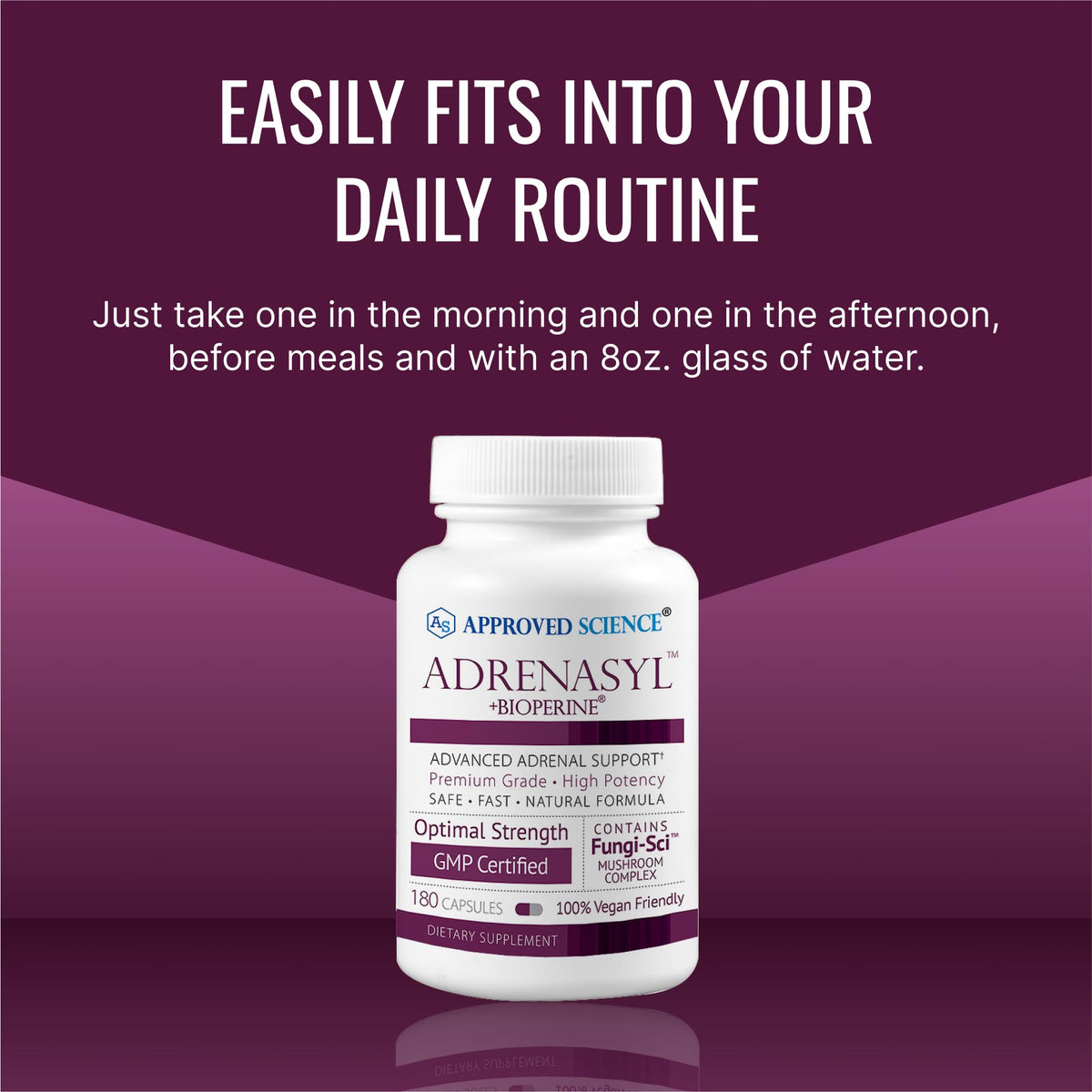 Approved Science Adrenasyl Adrenal Gland Support 180 Count – Pack of 1