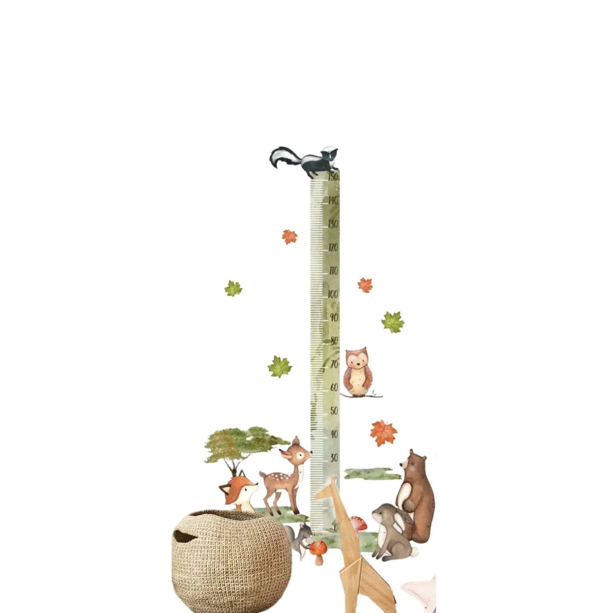 Live Vida Woodland Height Chart Sticker