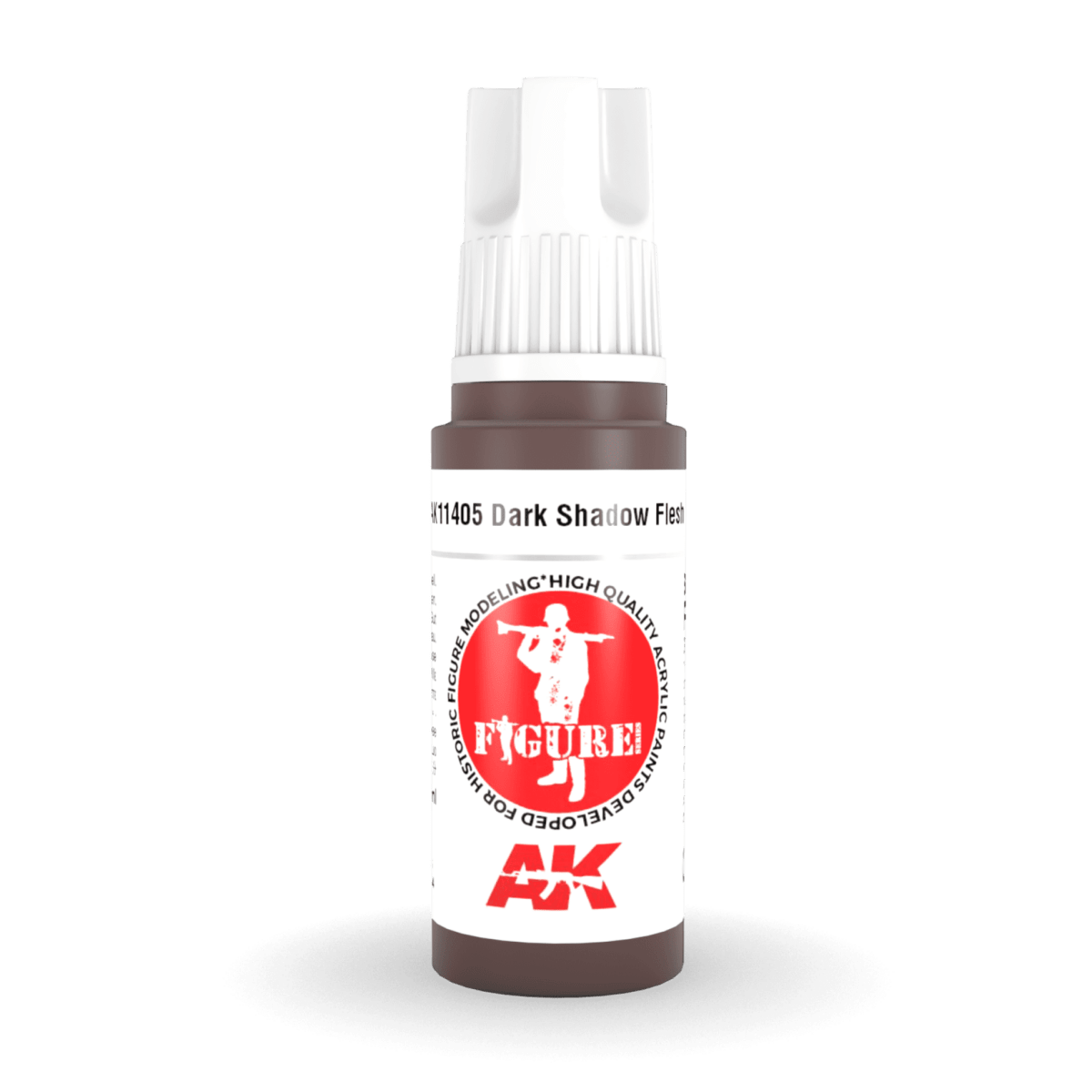 AK Interactive 3rd Gen Acrylic - Dark Shadow Flesh 17ml (AK11405)