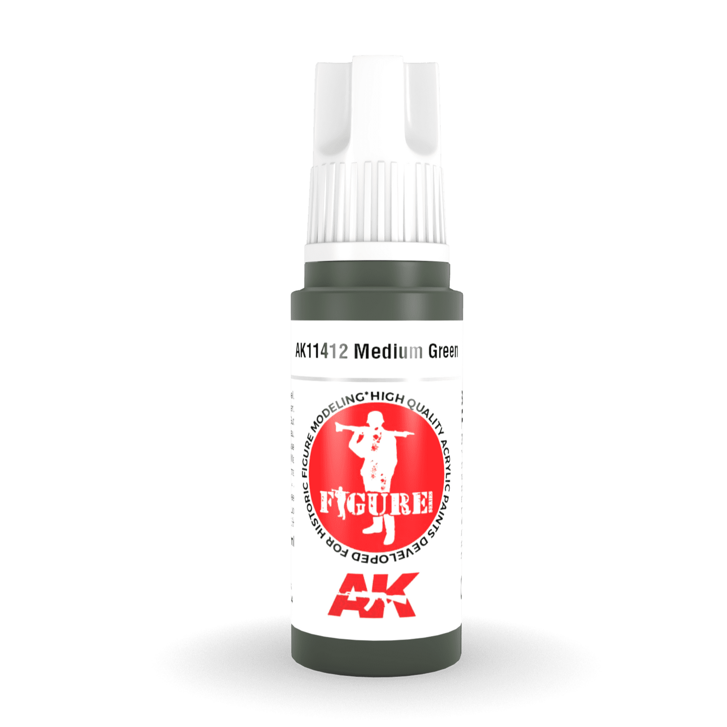 AK Interactive 3rd Gen Acrylic - Medium Green 17ml (AK11412)