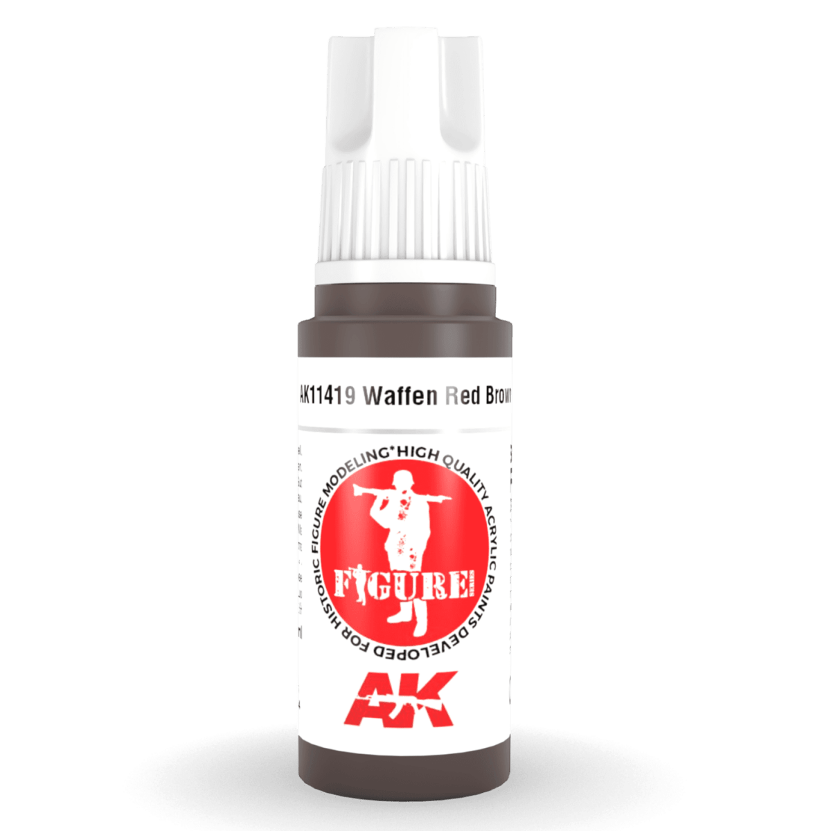 AK Interactive 3rd Gen Acrylic - Waffen Red Brown 17ml (AK11419)
