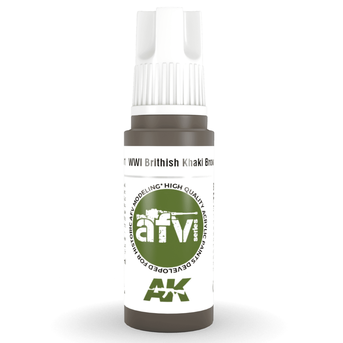 AK Interactive 3rd Gen Acrylic - WWI British Khaki Brown Base 17ml (AK11301)