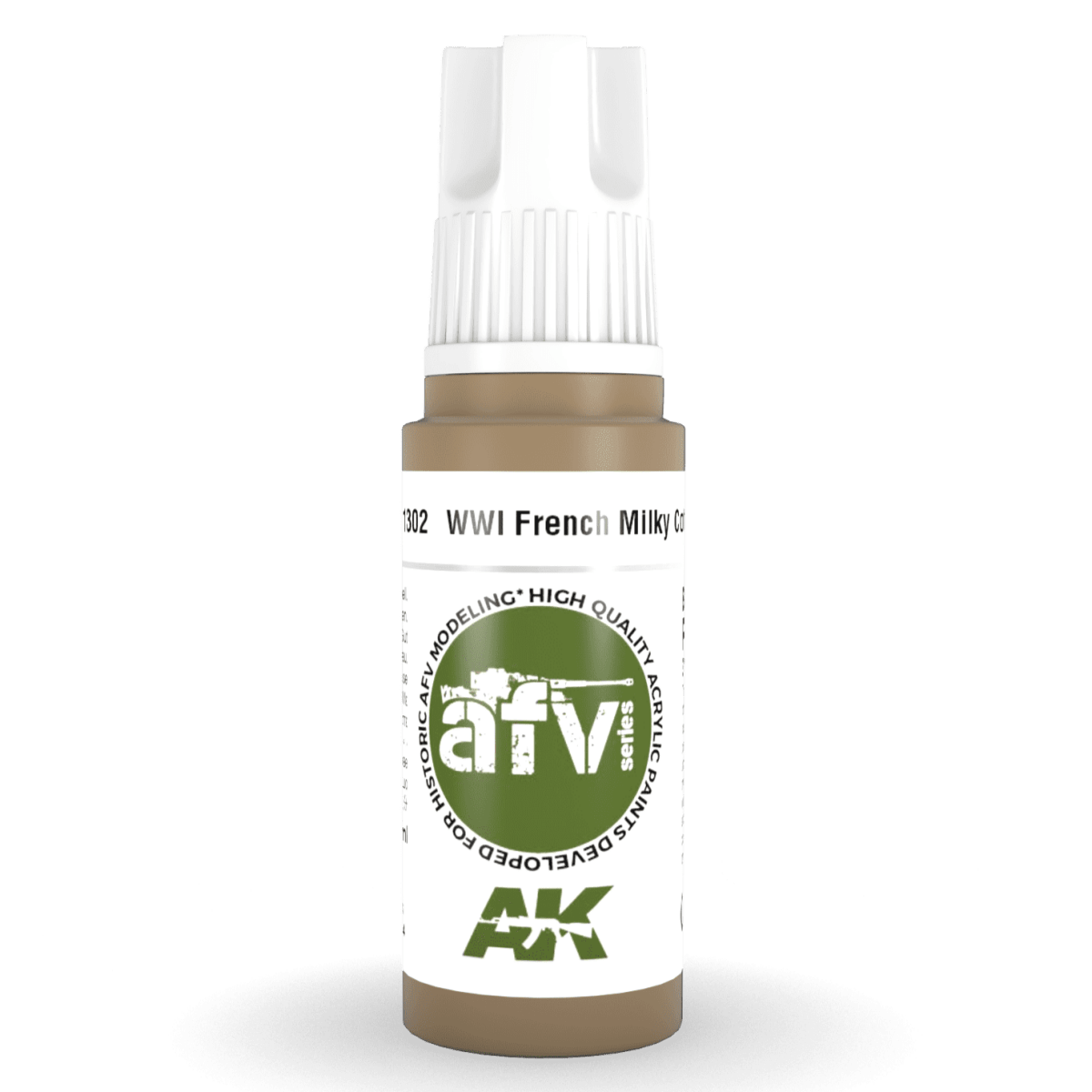 AK Interactive 3rd Gen Acrylic - WWI French Milky Coffee 17ml (AK11302)