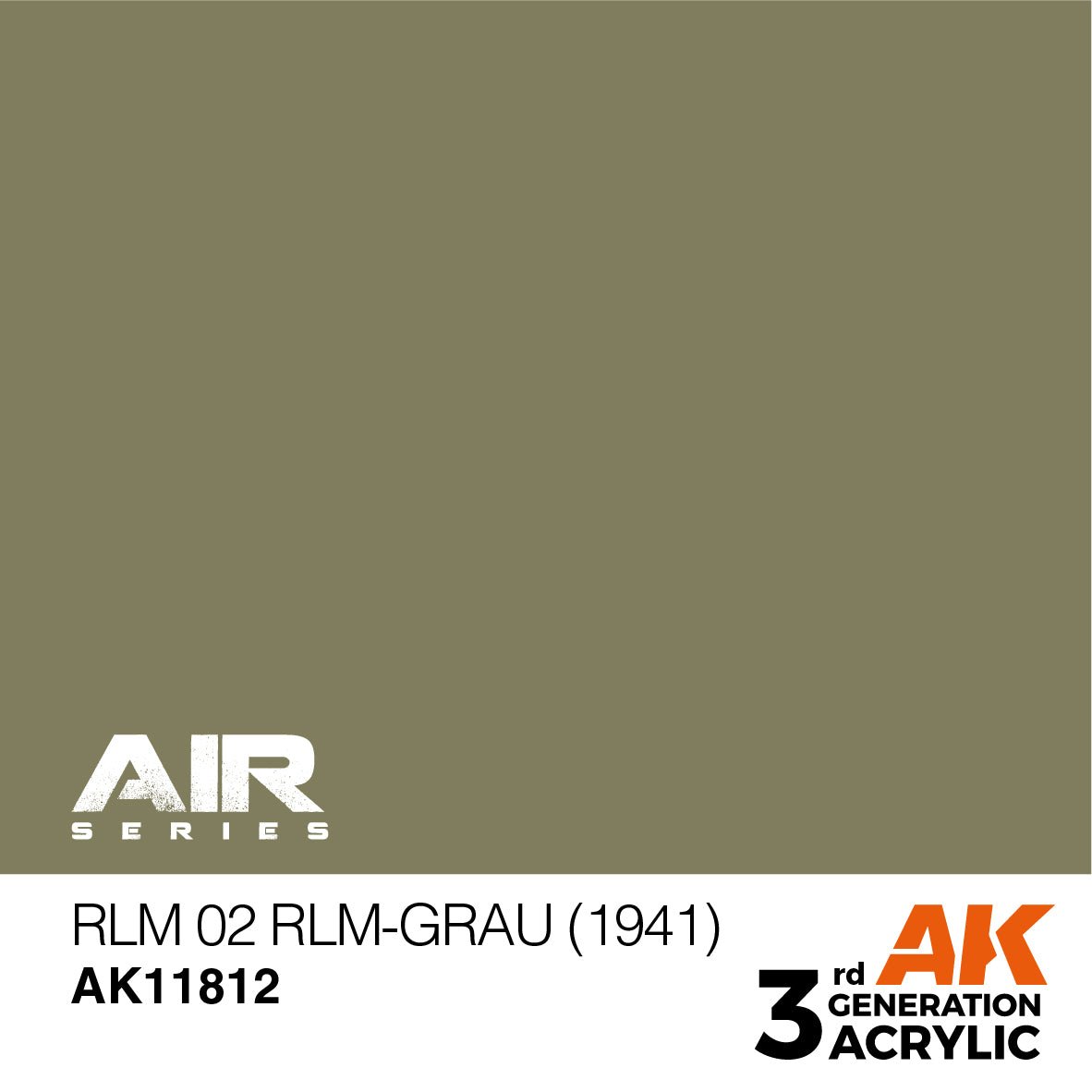 AK Interactive 3rd Gen RLM 02 Rlm-Grau (1941) (AK11812)