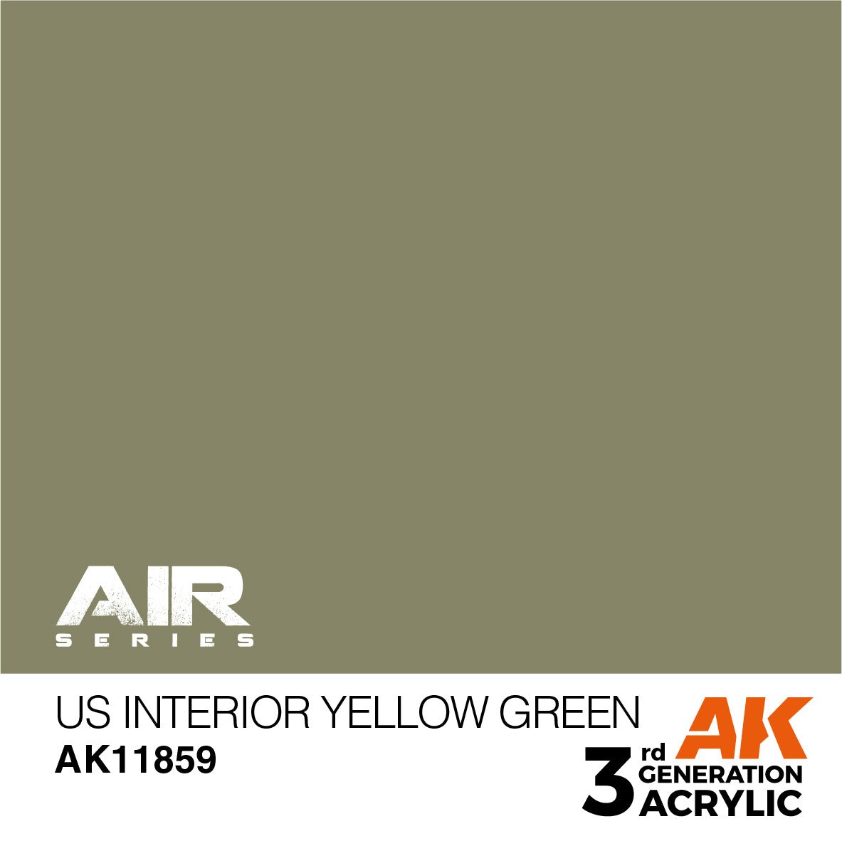 AK Interactive 3rd Gen US Interior Yellow Green (AK11859)
