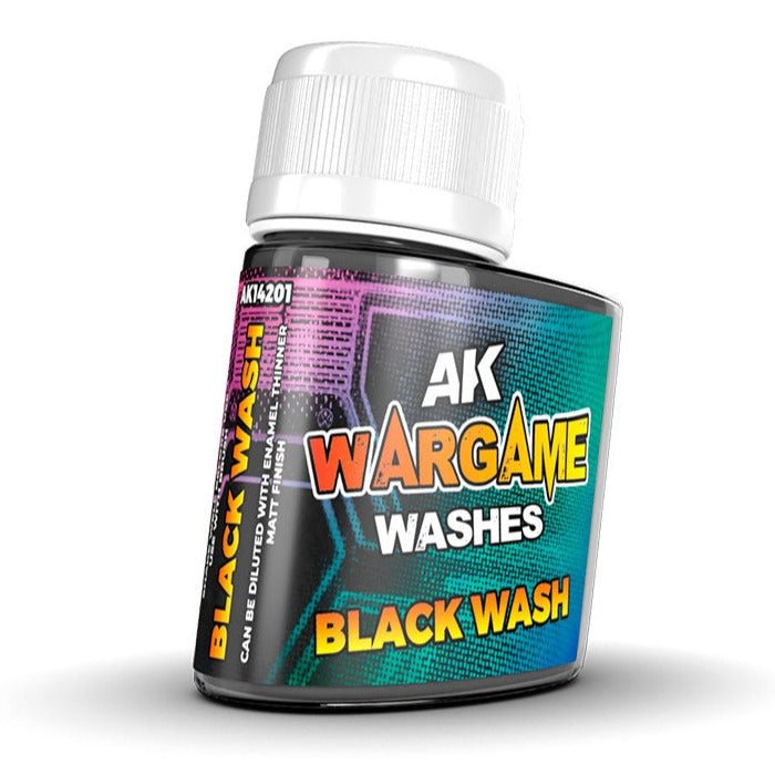AK Interactive Wash for Wargamers - Black Wash 35ml (AK14201)