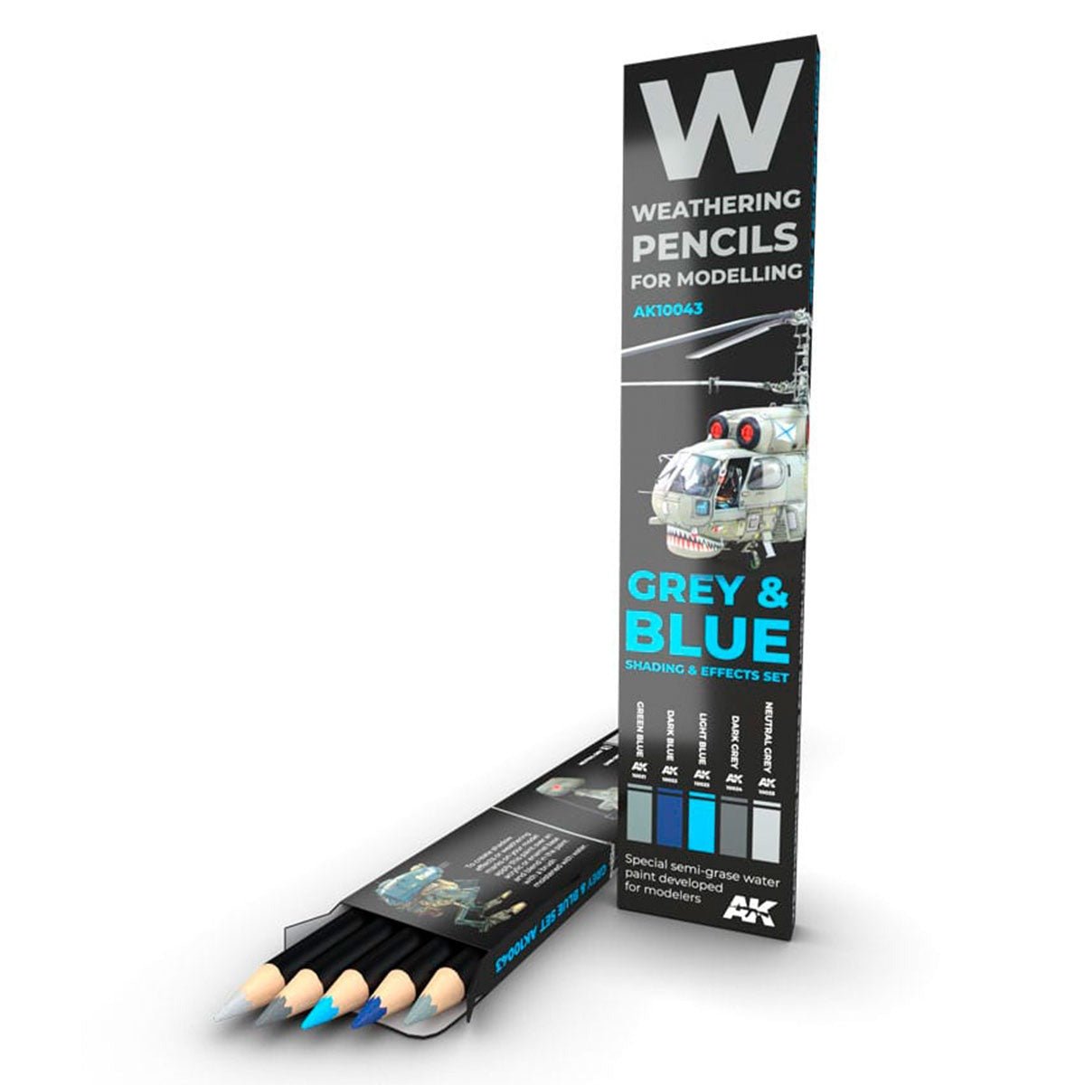 AK Interactive Watercolor Pencils Set - Grey & Blue (AK10043)