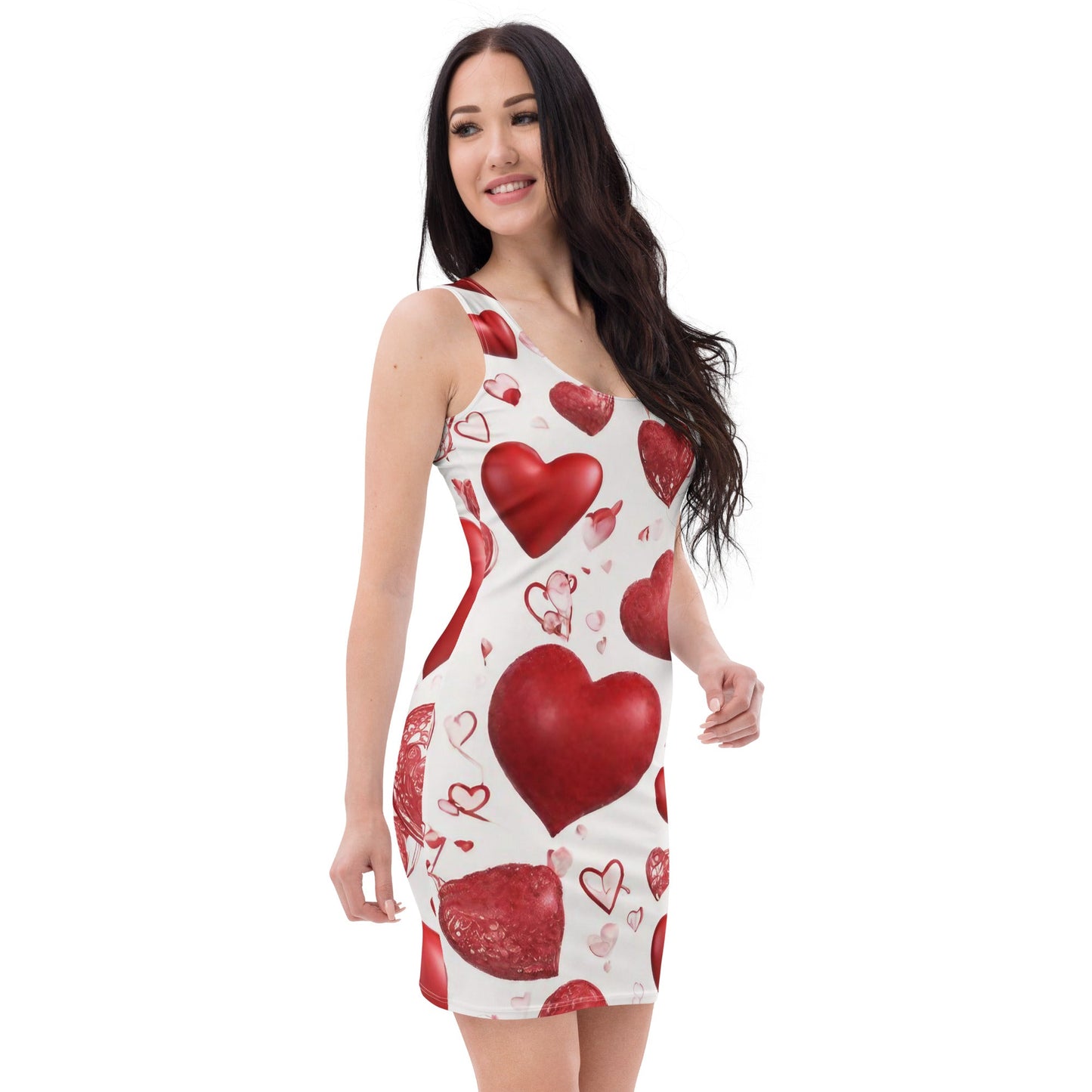 3D Art Bodycon dress β All-Over Print AI Designed