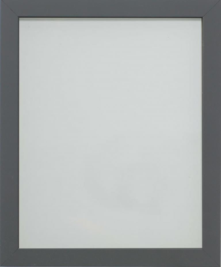 Foil Wrapped MDF Picture Photo Frame Fitted with Perspex Plexiglass, Grey Frame