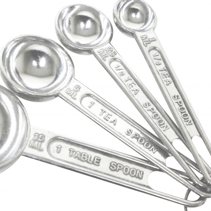 4-Piece Aluminium Measuring Spoon Set