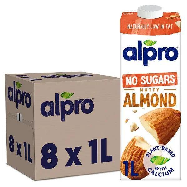 Alpro No Sugars Nutty Almond 1L (Case of 8)