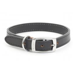Ancol Leather Collar Black 39-48cm