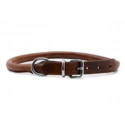 Ancol Leather Collar Round 28-36cm