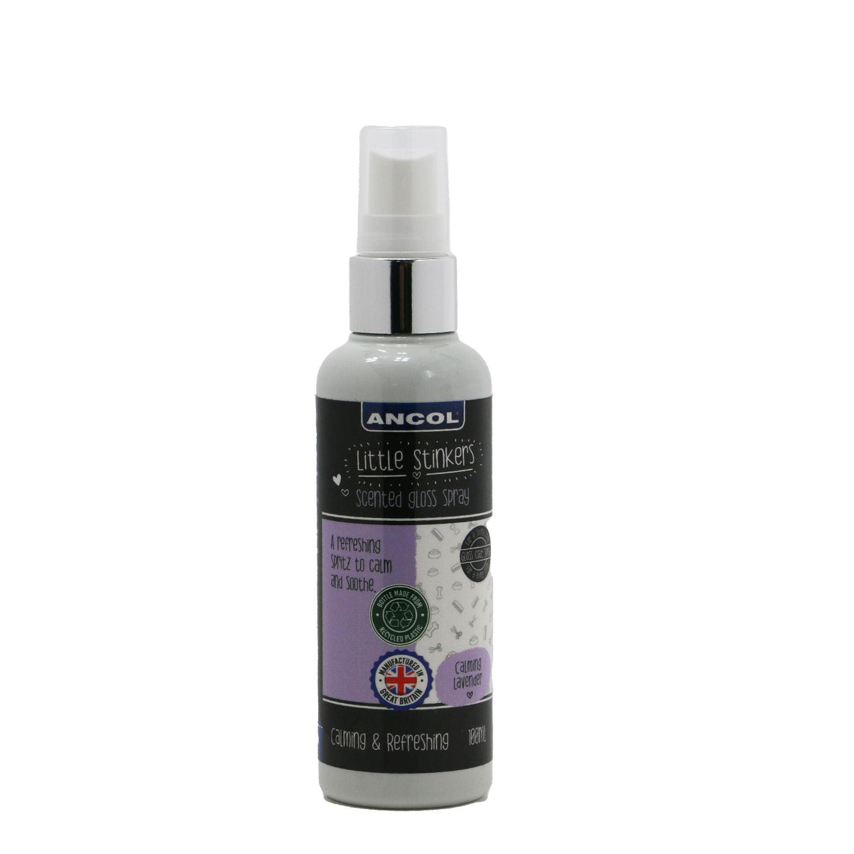 Ancol Little Stinker Coat Shine Perfume Lavender Gloss Spray 100ml - Case of 6