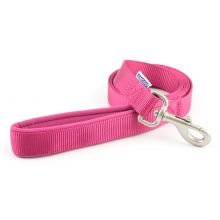 Ancol Padded Nylon Lead Raspberry 1.8m x 25mm