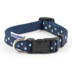 Ancol Vintage Polka Collar Blue 20-30cm
