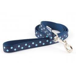 Ancol Vintage Polka Lead Blue 1m x 19mm