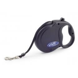 Ancol Viva Extend Lead Black 5m