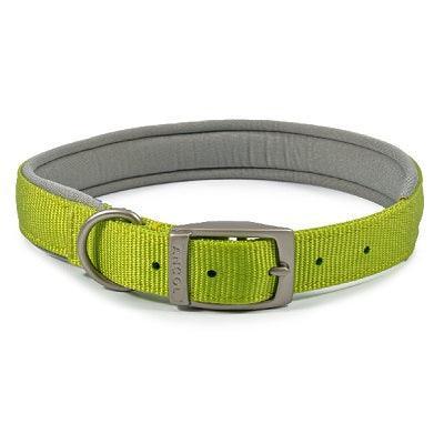 Ancol Viva Padded Buckle Collar Lime 50-59cm